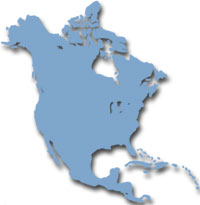 Map of North-America