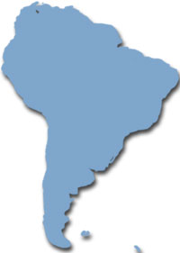 Map of South-America